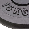 Weight Plates 2 pcs 15 kg Cast Iron - Gymjunior