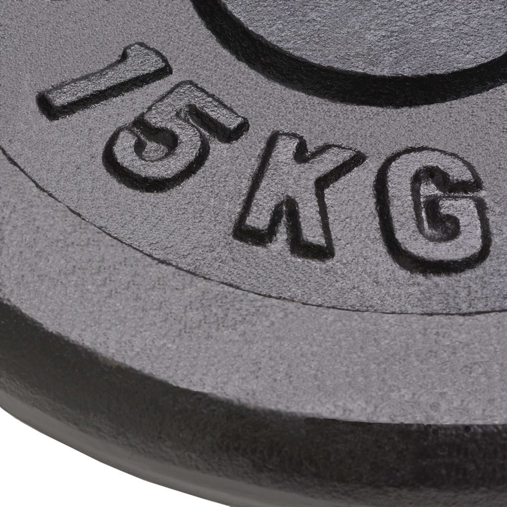Weight Plates 2 pcs 15 kg Cast Iron - Gymjunior