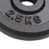 Weight Plates 8 pcs 2.5 kg Cast Iron - Gymjunior